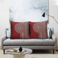 Tunisia Bakhnug Motif Pillow Cover Traditional Tunisian Embroidery Inspired - African Pride