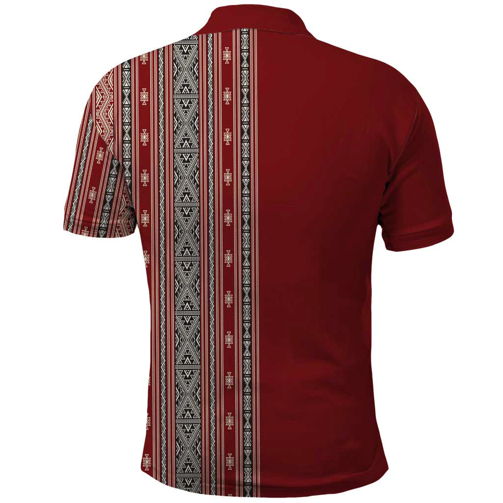 Tunisia Bakhnug Motif Polo Shirt Traditional Tunisian Embroidery Inspired LT9