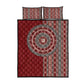 Tunisia Bakhnug Motif Quilt Bed Set Traditional Tunisian Embroidery Inspired - African Pride