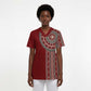 Tunisia Bakhnug Motif Scrub Top Traditional Tunisian Embroidery Inspired - African Pride