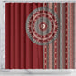 Tunisia Bakhnug Motif Shower Curtain Traditional Tunisian Embroidery Inspired - African Pride
