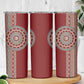 Tunisia Bakhnug Motif Skinny Tumbler Traditional Tunisian Embroidery Inspired - African Pride