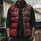 Tunisia Bakhnug Motif Sleeveless Puffer Jacket Traditional Tunisian Embroidery Inspired - African Pride