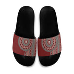 Tunisia Bakhnug Motif Slide Sandals Traditional Tunisian Embroidery Inspired - African Pride