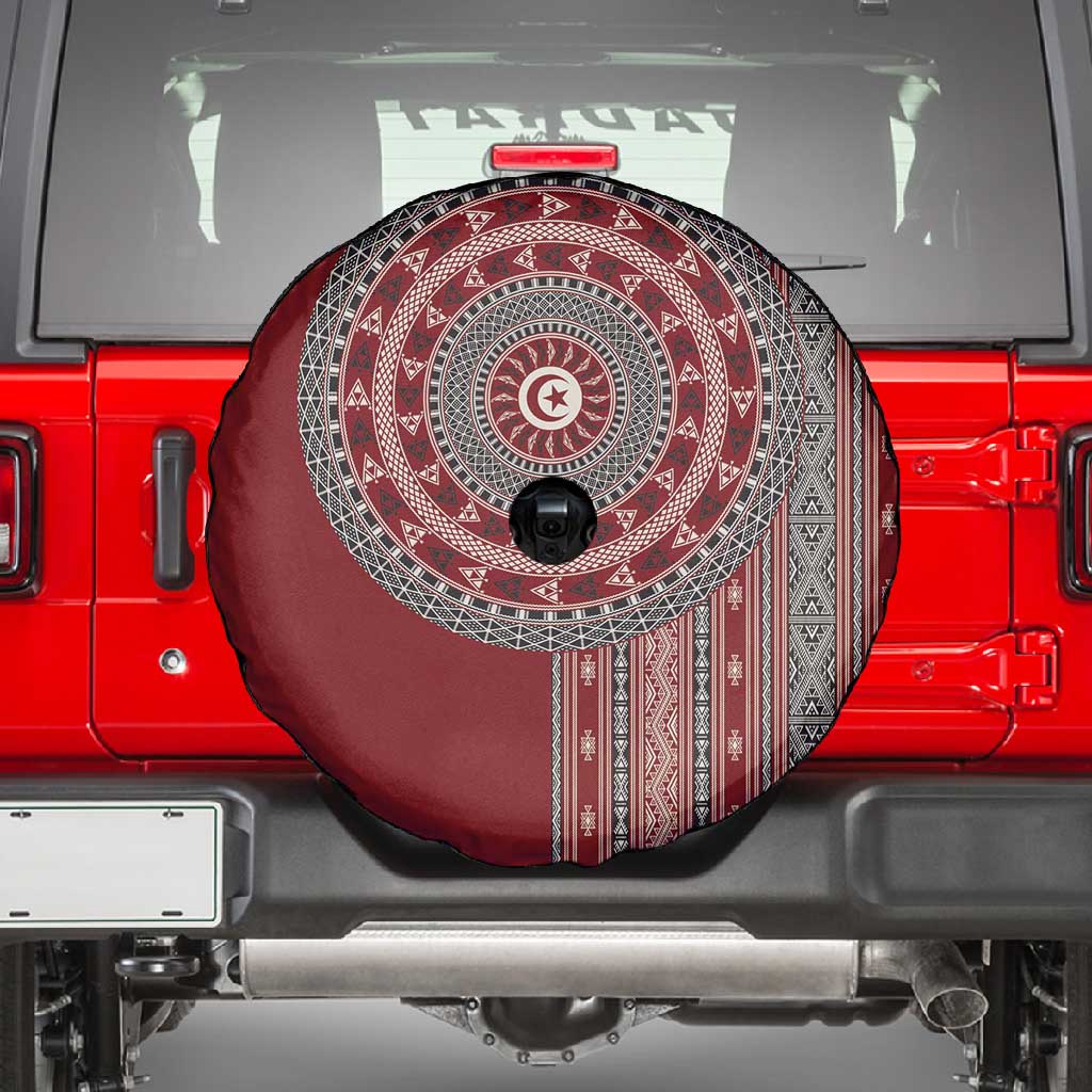 Tunisia Bakhnug Motif Spare Tire Cover Traditional Tunisian Embroidery Inspired - African Pride