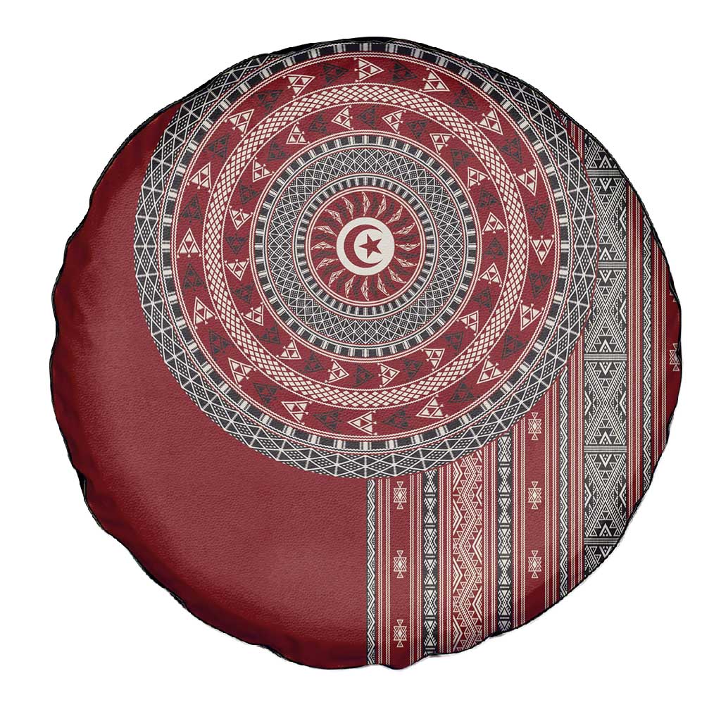 Tunisia Bakhnug Motif Spare Tire Cover Traditional Tunisian Embroidery Inspired - African Pride