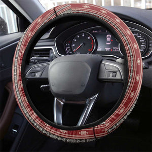 Tunisia Bakhnug Motif Steering Wheel Cover Traditional Tunisian Embroidery Inspired - African Pride