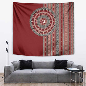Tunisia Bakhnug Motif Tapestry Traditional Tunisian Embroidery Inspired - African Pride