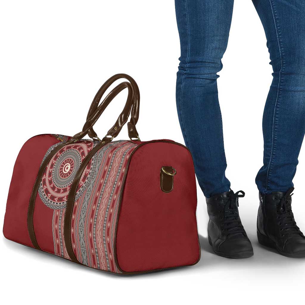 Tunisia Bakhnug Motif Travel Bag Traditional Tunisian Embroidery Inspired - African Pride
