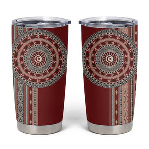 Tunisia Bakhnug Motif Tumbler Cup Traditional Tunisian Embroidery Inspired - African Pride
