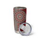 Tunisia Bakhnug Motif Tumbler Cup Traditional Tunisian Embroidery Inspired - African Pride