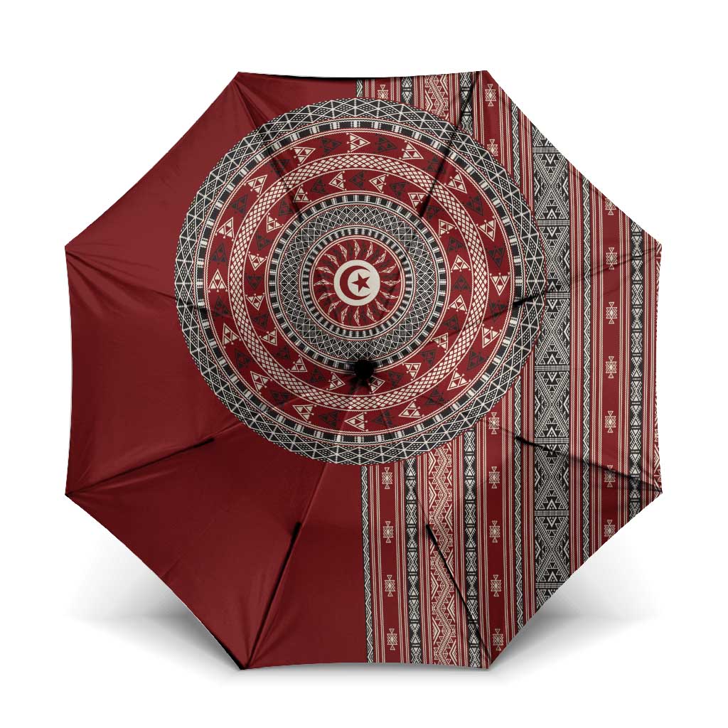 Tunisia Bakhnug Motif Umbrella Traditional Tunisian Embroidery Inspired - African Pride