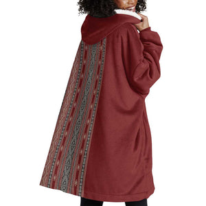 Tunisia Bakhnug Motif Wearable Blanket Hoodie Traditional Tunisian Embroidery Inspired - African Pride