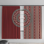 Tunisia Bakhnug Motif Window Curtain Traditional Tunisian Embroidery Inspired - African Pride