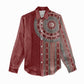 Tunisia Bakhnug Motif Women Casual Shirt Traditional Tunisian Embroidery Inspired - African Pride