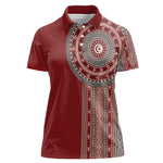 Tunisia Bakhnug Motif Women Polo Shirt Traditional Tunisian Embroidery Inspired LT9