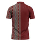 Tunisia Bakhnug Motif Zipper Polo Shirt Traditional Tunisian Embroidery Inspired - African Pride