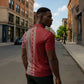 Tunisia Bakhnug Motif Zipper Polo Shirt Traditional Tunisian Embroidery Inspired - African Pride