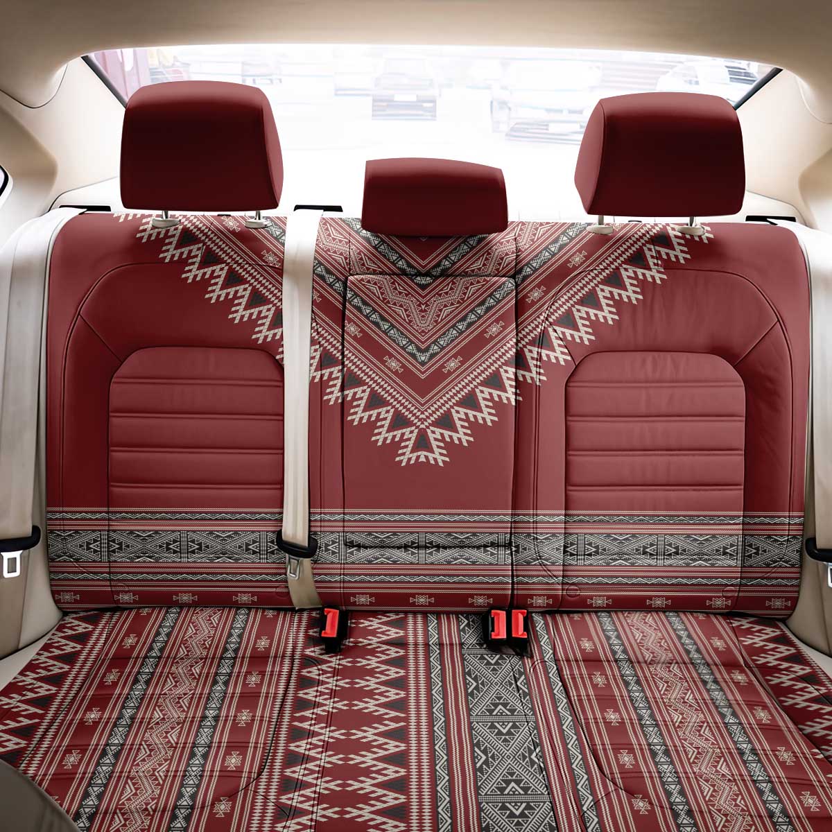 Tunisian Embroidery Pattern Back Car Seat Cover - African Pride