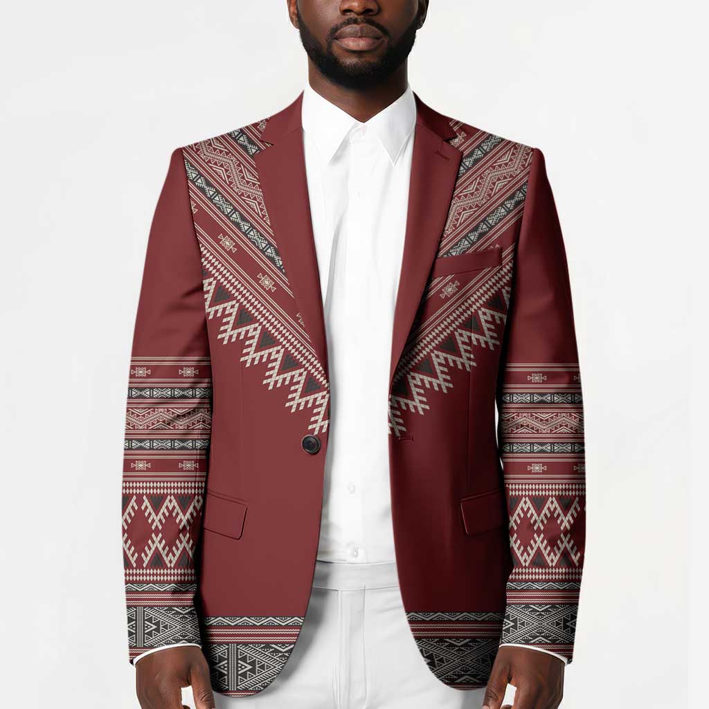 Tunisian Embroidery Pattern Blazer - African Pride