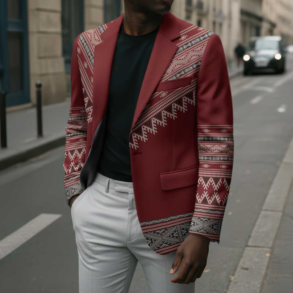 Tunisian Embroidery Pattern Blazer - African Pride