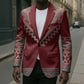 Tunisian Embroidery Pattern Blazer - African Pride