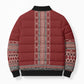 Tunisian Embroidery Pattern Bomber Puffer Jacket - African Pride