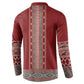 Tunisian Embroidery Pattern Button Sweatshirt