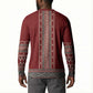 Tunisian Embroidery Pattern Button Sweatshirt