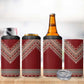 Tunisian Embroidery Pattern 4 in 1 Can Cooler Tumbler - African Pride