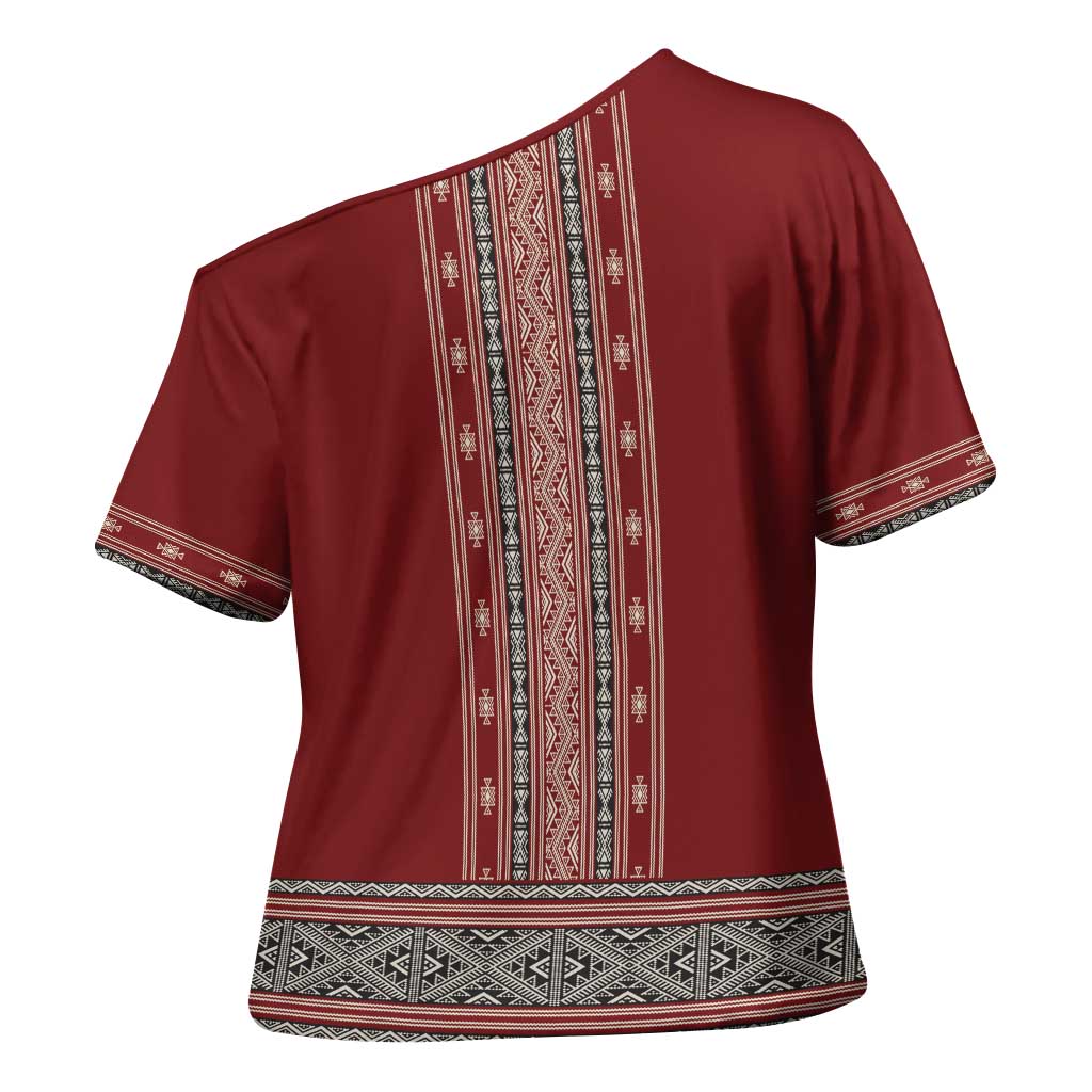 Tunisian Embroidery Pattern Cross Shoulder Shirt - African Pride