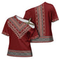 Tunisian Embroidery Pattern Cross Shoulder Shirt - African Pride