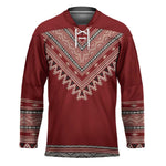 Tunisian Embroidery Pattern Hockey Jersey - African Pride