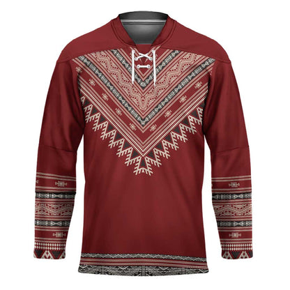 Tunisian Embroidery Pattern Hockey Jersey - African Pride