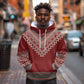 Tunisian Embroidery Pattern Hoodie - African Pride