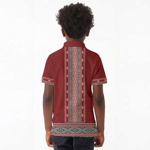 Tunisian Embroidery Pattern Kid Polo Shirt LT9