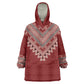 Tunisian Embroidery Pattern Kid Wearable Blanket Hoodie - African Pride