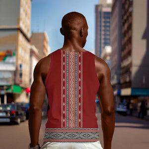 Tunisian Embroidery Pattern Men Tank Top - African Pride