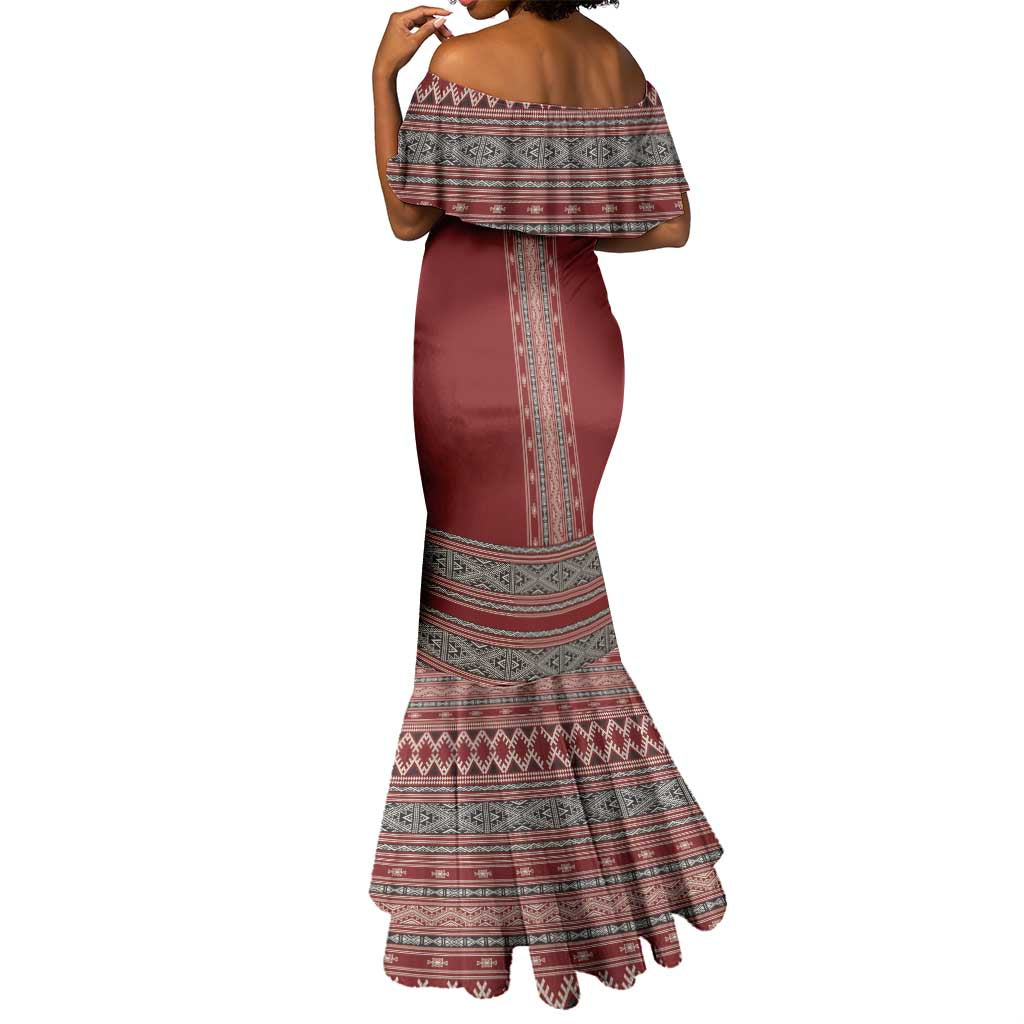 Tunisian Embroidery Pattern Mermaid Dress - African Pride