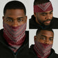 Tunisian Embroidery Pattern Neck Gaiter - African Pride