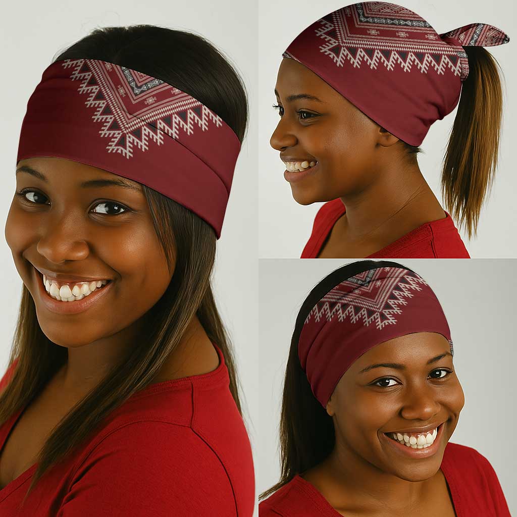 Tunisian Embroidery Pattern Neck Gaiter - African Pride