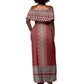 Tunisian Embroidery Pattern Off Shoulder Maxi Dress - African Pride