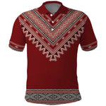 Tunisian Embroidery Pattern Polo Shirt LT9