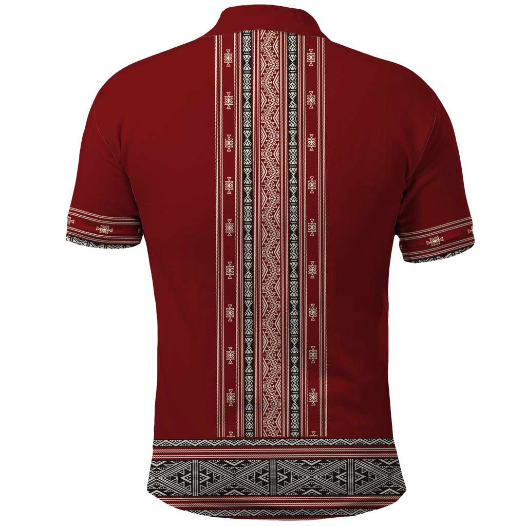 Tunisian Embroidery Pattern Polo Shirt LT9