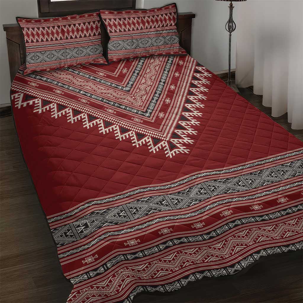 Tunisian Embroidery Pattern Quilt Bed Set - African Pride