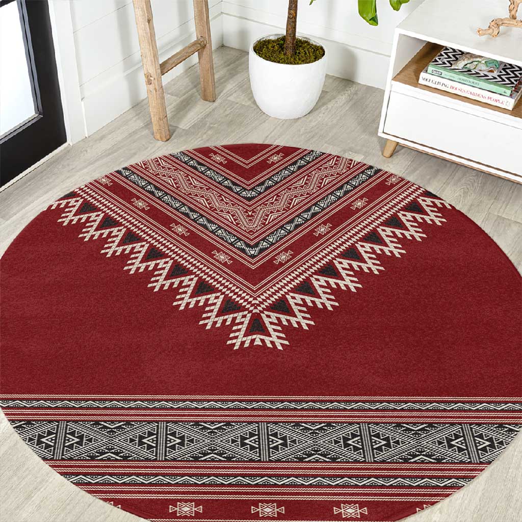 Tunisian Embroidery Pattern Round Carpet - African Pride
