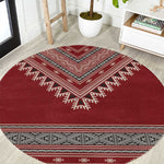 Tunisian Embroidery Pattern Round Carpet - African Pride