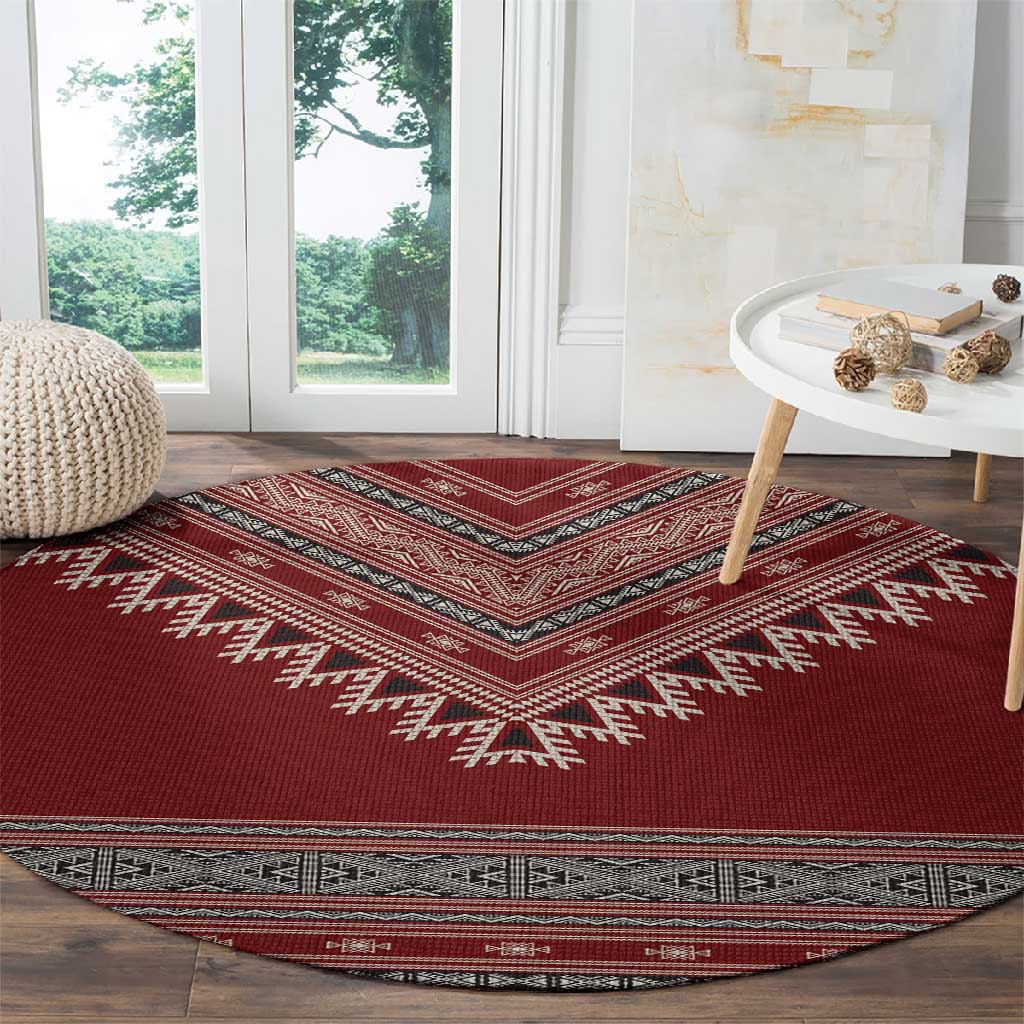 Tunisian Embroidery Pattern Round Carpet - African Pride