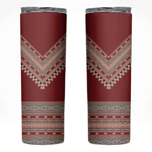 Tunisian Embroidery Pattern Skinny Tumbler - African Pride