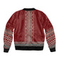 Tunisian Embroidery Pattern Sleeve Zip Bomber Jacket - African Pride